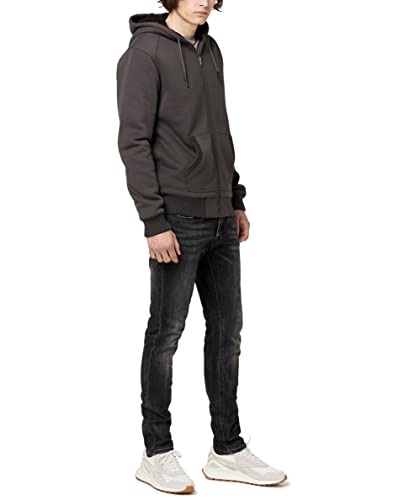 Buffalo David Bitton Men's Long Sleeve Sherpa Fleece Zip Up, Charcoal, M #TOP27