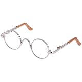 [キャット ハンド] ブライスドール 1/3 ドール ブライス ぬいぐるみ レトロ 丸 メガネ 選べる 人形 眼鏡 推し活 ぬい活 (シルバー)