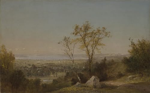 Toile Frederick Kensett Lac Champlain - Impression d'Art Haut de Gamme Décoration 60x90