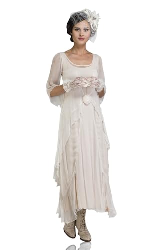 Amazon.com: Nataya 10709 Women's 1920s Vintage Style Wedding Party Dress in Ivory (S) : Clothing, Shoes & Jewelry Amazon.com: Nataya 10709 Women's 1920s Vintage Style Wedding Party Dress in Ivory (S) : Clothing, Shoes & Jewelry