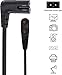 2 M Ersatz Samsung TV Netzkabel für Samsung Fernseher 24", 32", 40", 43", 48", 49", 50", 55", 60", 65", 75", UN40,UN43, UN48, 90 Grad Winkelkabel, 18 AWG, 2 polig auf L förmiges C7-Netzkabel Ladekabel