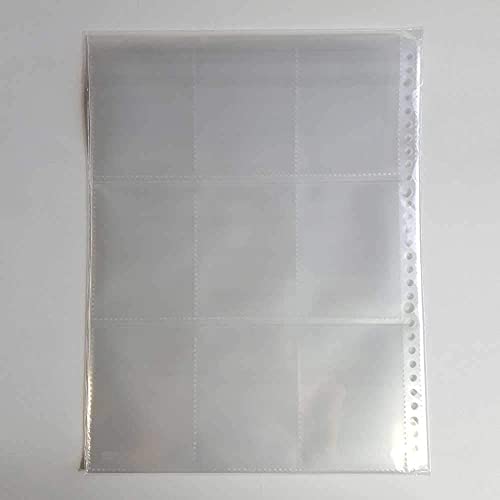 Collect S-4330 Transparent Pocket Leaf Relleno, A4, 9 Bolsillos, 30 Agujeros, 3 Columnas, 10 Hojas miniatura 3
