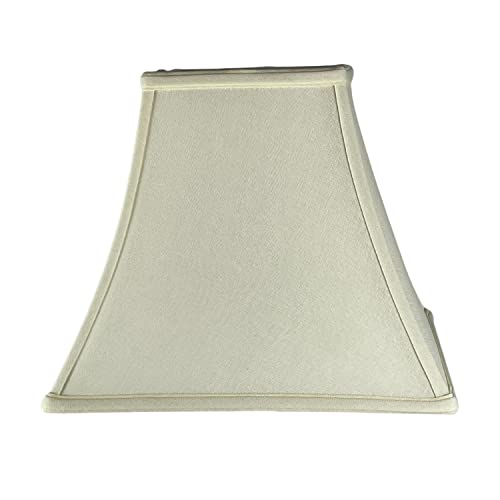 Image of Royal Designs, Inc. Regal Series Square Bell Lamp Shade, 5 x 10 x 9, Linen Eggshell, Set of 2