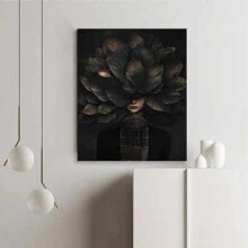 Toile murale fleur fille XINBAO poster minimaliste decoration maison 50x70cm - 4