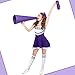 SATINIOR 4 Pcs Cheerleader Costumes for Women Adults Cheer Uniform Outfit for 2026 Halloween(Medium,Purple)