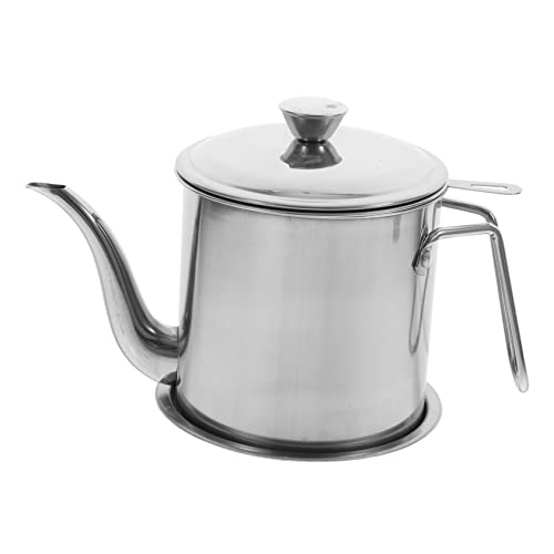 PHENOFICE Olla De Filtrado De Aceite Recipiente De Acero Inoxidable Dispensador De Aceite De Cocina