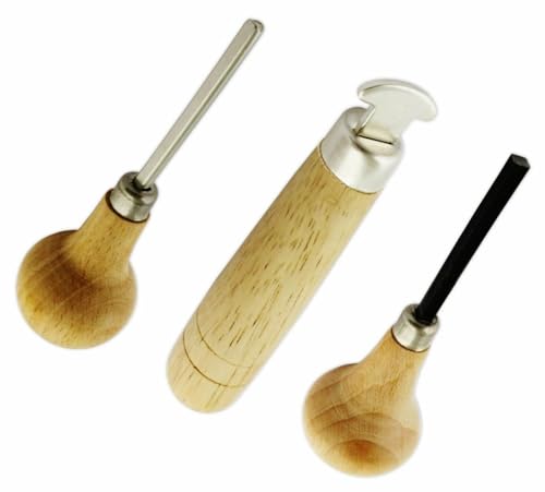 Megacast Stone Setting Tools, Jewelry Stone Prong Pusher, Bezel Pusher & Roller Set of 3