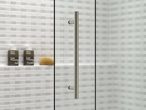 Kohler 702421-L-Bnk Levity Plus 5/16 Shower Door 78X 47-5/8 With Vertical Ladder Handle, Anodized Brushed Nickel #TOP7