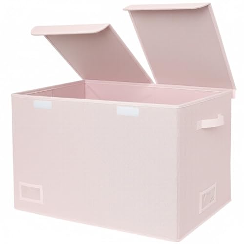Granny Says Boîte de Rangement en Couvercle - Grand Coffre à Jouets Rose pour Chambre - Meuble de Stockage