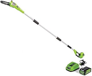 Greenworks 40V 8-inch Cordless Pole Saw, 2.0 AH Battery Included, 20672