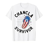 Chancla Survivor Puerto Rican Puerto Rico Funny Spanish Joke T-Shirt
