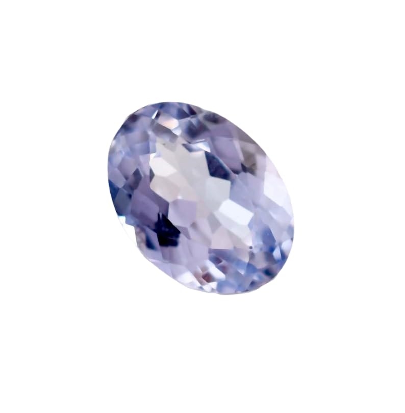 Aigue-marine naturelle 9x7 mm : véritable gemme ovale facettée d'exception pour haute joaillerie