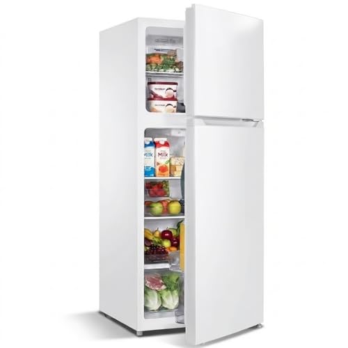 Image of Electactic 17.6 Cu. Ft. Top Freezer Refrigerator, 2 Door Fridge with Freezer, Full Size Refrigerator with Digital Temp Control, Garage Ready, Removable Shelves for Kitchen Commercial, White