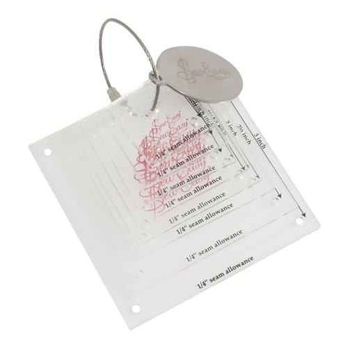 Mini carrés Sew Easy pour patchwork avec 8 tailles de gabarits - 2