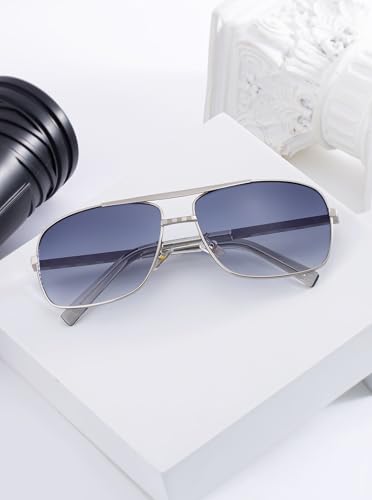 Image of Classic Sunglasses for Men Metal Frame with Spring Hinge (0256)