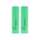 Baterías de Litio Pilas Recargables 2500mAh - 20A - 3, videoportero con Funda Protectora plástica (2 Celdas 18650 Flat Top)