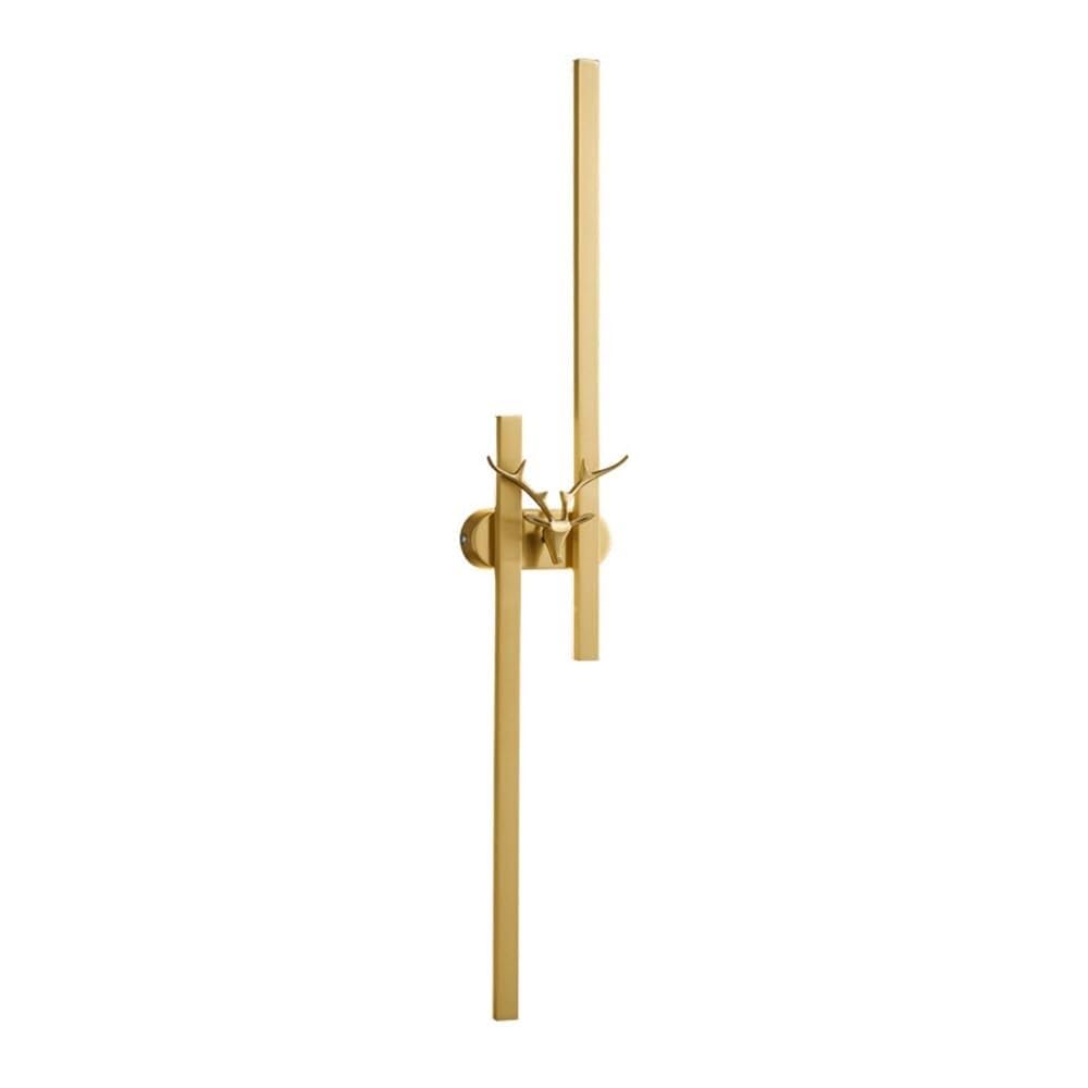 HCZKIUJY Modern LED Wall Sconce Wall Mounted Lighting, Linear Wall Light Fixture - 3 Color Temp, Long Wall Lamps for Bathroom Bedroom Bedside Living Room(Gold-100cm)