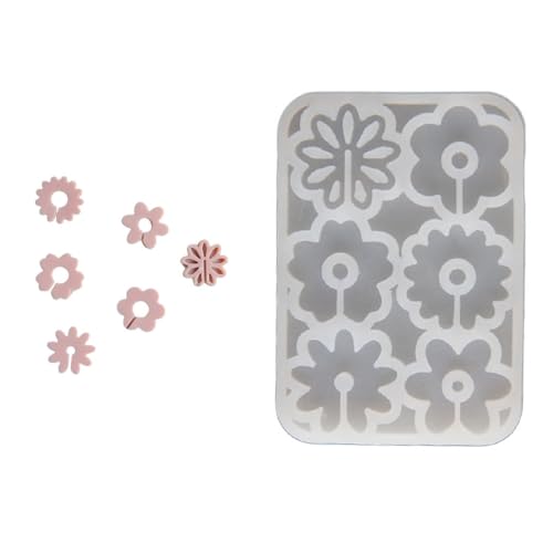 CHAKAE Marcadores De Bebidas Moldes De Vaso Vino Moldes Forma Flores Marcadores Vidrio Suministros Artesanía Silicona para La Fiesta La Fiesta Bebidas Silicona