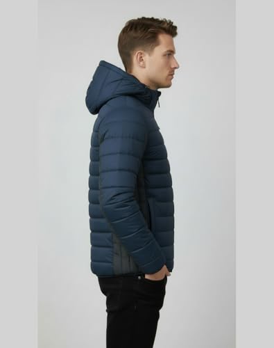 Image of FYLTR Mens Puffer Jacket|Contast Panel | Standard Length| Winter Jacket for Men | Jackets for Men Stylish | Jackets for Man | Perfect for Travel