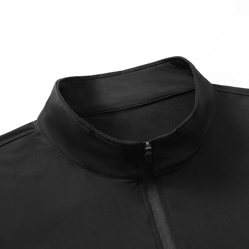 YOUTHUP Men's Long Sleeve 1/4 Zip Up Quick Dry UV Sun Protection Shirt Rash Guard Running T-Shirts Athletic Outdoor (XS-XL)4