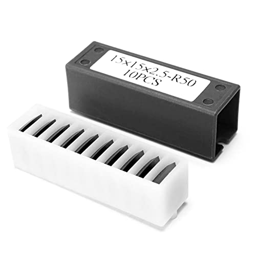 Juego de 10 Fresas de Carburo 15x15x2.5 mm para Torno miniatura 2