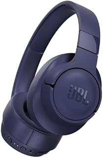 JBL Tune 760NC przewodowe i bezprzewodowe słuchawki nauszne z wbudowanym mikrofonem, aktywną redukcją szumów i sterowaniem bez użycia rąk, w kolorze niebieskim