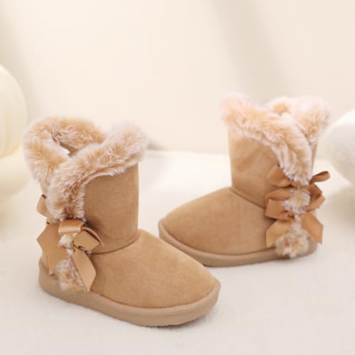 Image of Femizee Girls Boys Warm Winter Boots Kids Outdoor Snow Boots(Toddler /Little Kid)