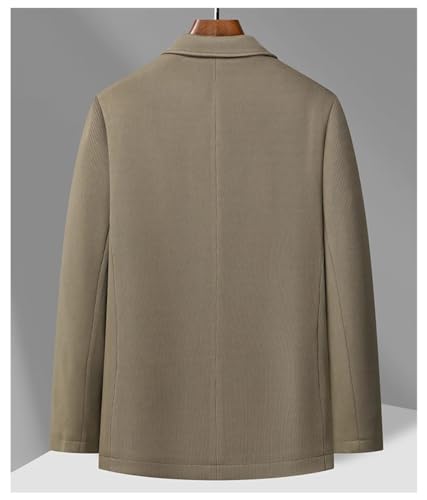 Men Solid Color Business Suit Coat Notched Collar Small Jacket Business Casual Slim Suit Jacket2