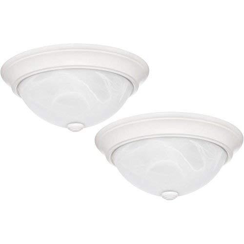 (missing parts) Project Source 2-Pack 13-in White Traditional Flush Mount Light