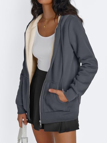 Trendy Queen Zip Up Hoodies for Women Fleece Lined Jackets Winter Coats Long Sleeve Sweatshirts Pullover Fall Clothes3