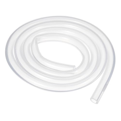 uxcell Silicone Tubing, 9mm ID x 12mm OD Pure Silicone Hose Flexible High Temp Clear Tube for Home Brewing, Aquaponics, Air Hose, Beer Line (1 Meter/3.28ft)