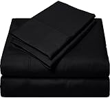 Giza-Egyptian-Dreams-Set-My-Sheet-&-Pillow, 100% Giza Egyptian Cotton Sheet Set |Twin XL Size, Black Color| 4-PC Sheet Set, Silky Satin Breathable Giza Cotton Sheets Set, 10 Inch Deep Pocket