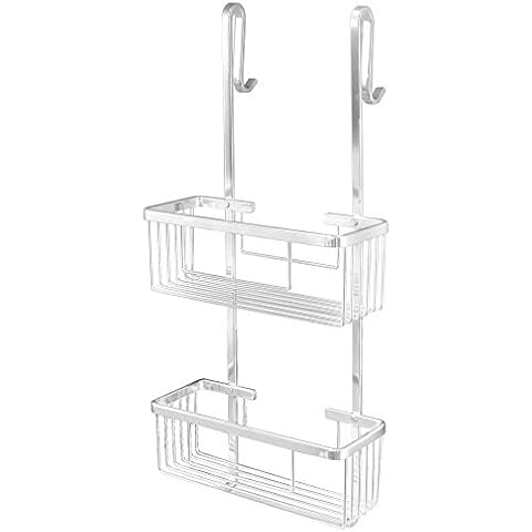 Armobany Cesto para Mampara de Ducha, Aluminio Cromado, 60x28x18 Cover