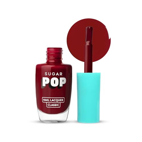 SUGAR POP Glossy Finish Nail Lacquer 15 Bold Please-10 Ml High Shine Long-Lasting Chip Resistant Quick Drying