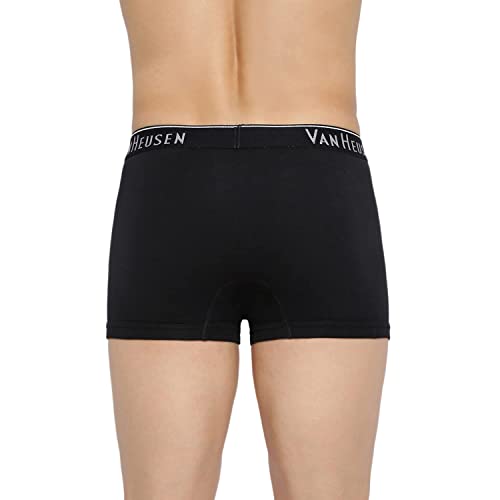 Image of Van Heusen Men Solid Trunks - 100% Cotton - Pack of 2 - Anti Bacterial, Colour Fresh, Moisture Wicking
