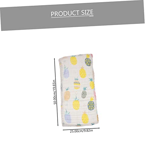 Wakauto 3Pcs Cotton Washcloths Muslin Burp Cloths for Newborns Soft Face Towels with Cute Patterns for Showers and Special Occasions2