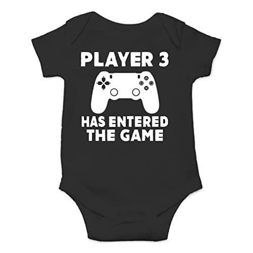 Image of AW Fashions Player 3 Has Entered The Game Baby Bodysuit Funny Adorable Infant Cute Outfit for Boys Girls