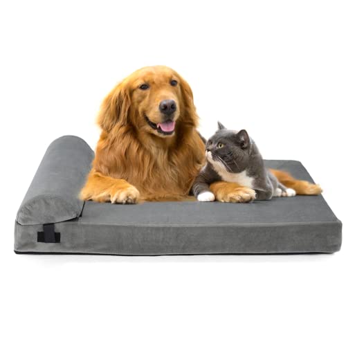 farexon Memory Foam Dog Bed for Medium, Large, Extra Large Dogs, Orthopedic Dog Bed Waterproof Mattress with Washable…