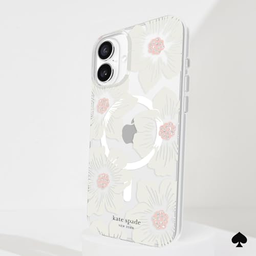 Coque iPhone 16 Plus MagSafe Fleurie Kate Spade New York Rose Trémière - 7