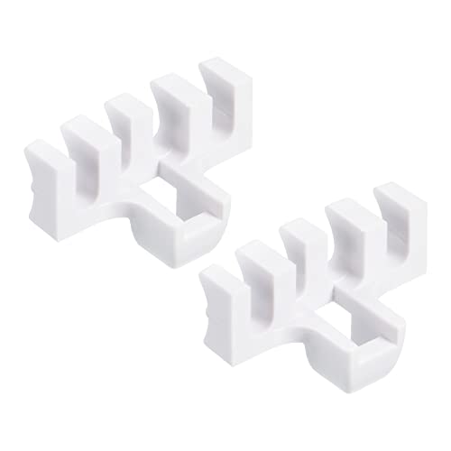 PATIKIL Badminton Stringing Racquet Load Spreader, 2 Pack Racket High Pounds Load Adapter Protector Stringing Machine Tool, White