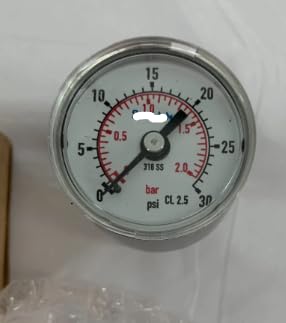 PGI-40M-PG30-CANX 1/8" NPT CBM 0-30PSI G.I. Pressure Gauge