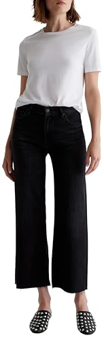 AG Adriano Goldschmied Women's Saige Mid Rise Wide Leg Jean