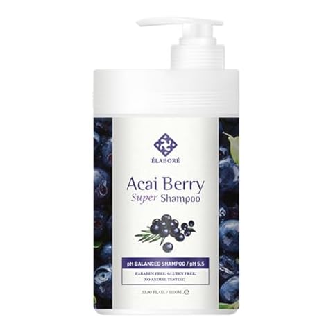 Elabore Acai Berry Super Hair Shampoo - Sulfate Free 33.80fl.oz/ 1000ml Cover