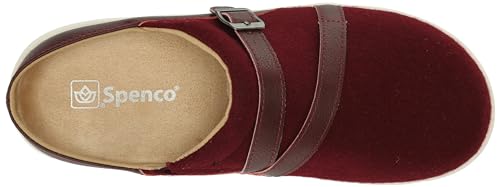 Image of Spenco Women's Ashton Wool Slide,Burgundy, 7