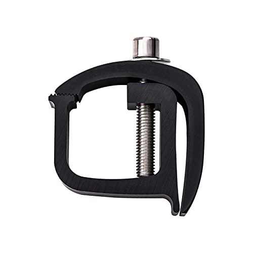 Aa-Racks P-Ac(4)-01 Set Of 4 Aluminum C-Clamps For Non-Drilling Truck Rack & Camper Shell Installation-Black #TOP4