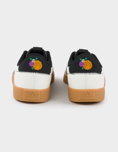 adidas VL Court 3.0 Dia De Los Muertos Womens Shoes, Black/White, 6.53