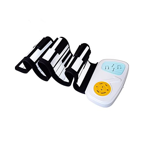 XHTONGSH 49 Llaves enrollan el Piano, Plegable Instrumentos electrónicos Musicales for Principiantes, Juguete Educativo de órgano electrónico de música Inteligente, Teclado de Silicona