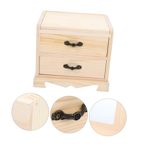 Boîte à bijoux bois de qualité supérieure, contenant de rangement commode - 4