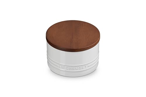 Le Creuset Salt Cellar with Wood Lid (16oz)