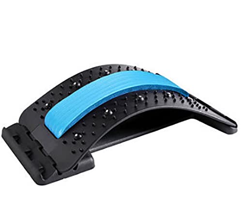 TSUSF Magnetoterapia Massaggiatore per La Schiena Regolabile Multi-Livello Barella per Collo Vita Fitness Supporto per Colonna Vertebrale Cervicale Lombare Sollievo dal Dolore (Color : Blue)